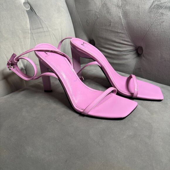 Marc Fisher Pink Patent Leather Strappy Heeled Sandals – Women’s 7.5 - Picture 5 of 8